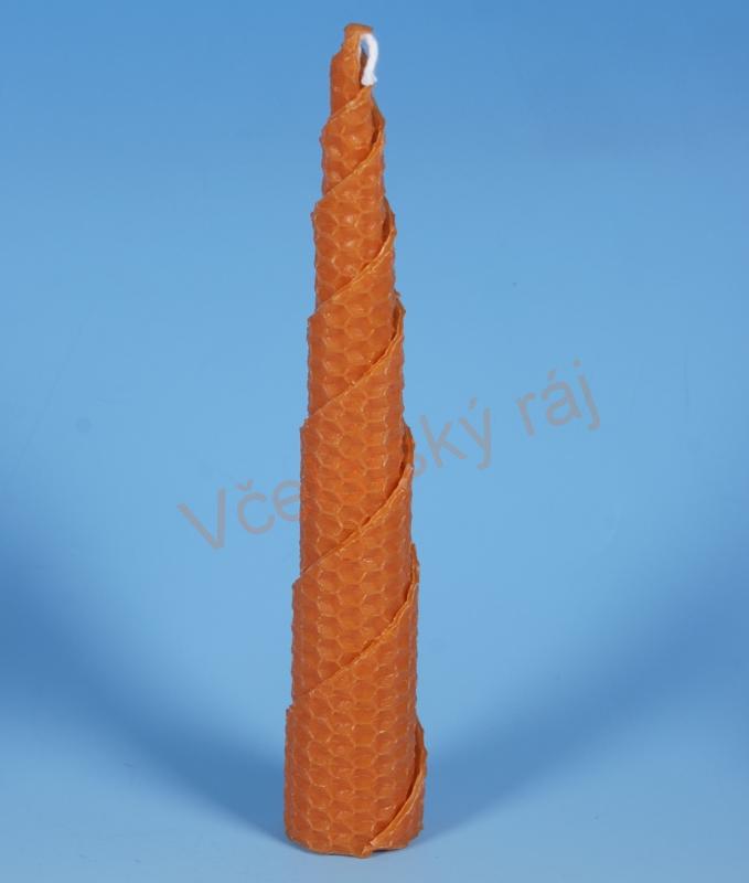 S0043 - Svíčka motaná špička oranžová